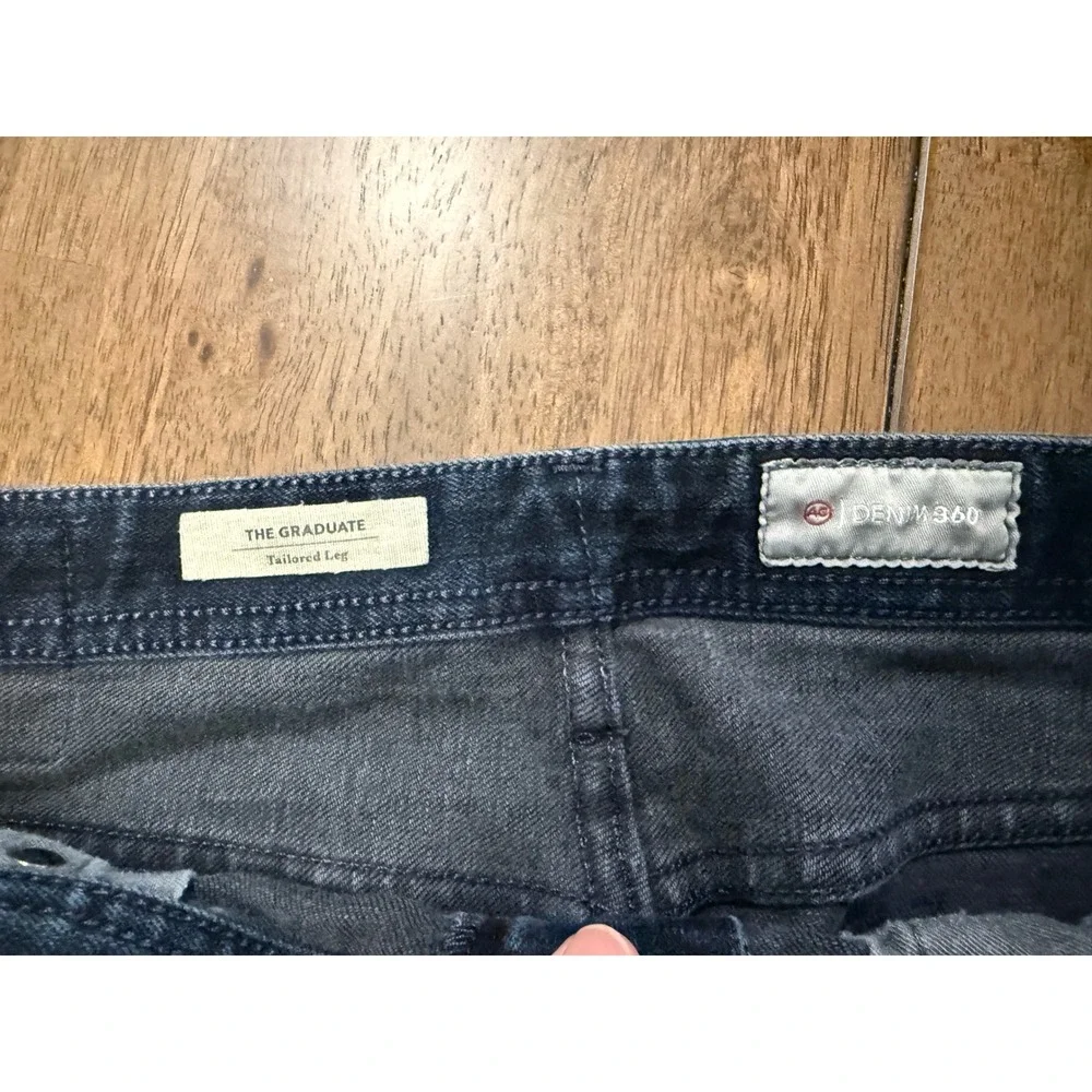 AG Adriano Goldschmied The Graduate Tailored Leg Jeans Dark Indigo 33x34 1174TSY - Picture 6 of 7